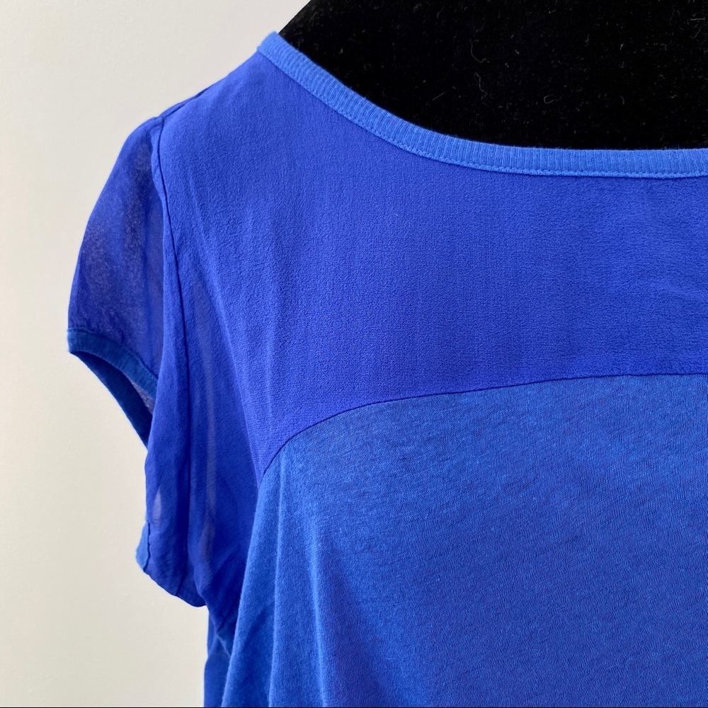 American Vintage Drape Tee in Royal Blue